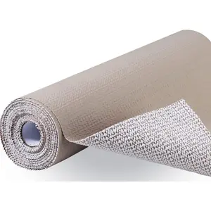 Drawer and Shelf Liner for Cabinet, Non Adhesive Liner for Kitchen,  Grip Non Slip Shelf Liners for Kitchen Cabinets, Storage, Drawers, Shelves, Kitchenware and Tableware, Beige