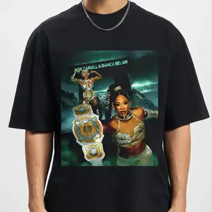 Bianca Belair & Jade Cargill Graphic T-Shirt – Women’s Wrestling Duo Fanwear