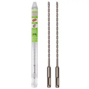 7/32" x 8" SDS Plus Hammer Drill Bits Masonry Drill Bits Carbide Tipped for Concrete, Brick, Block, Stone, 2 Pack