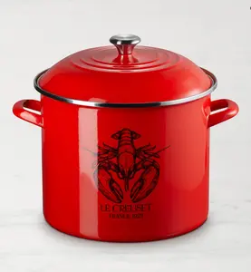 Le Creuset Enameled-Steel Lobster Stock Pot, 20-Qt.