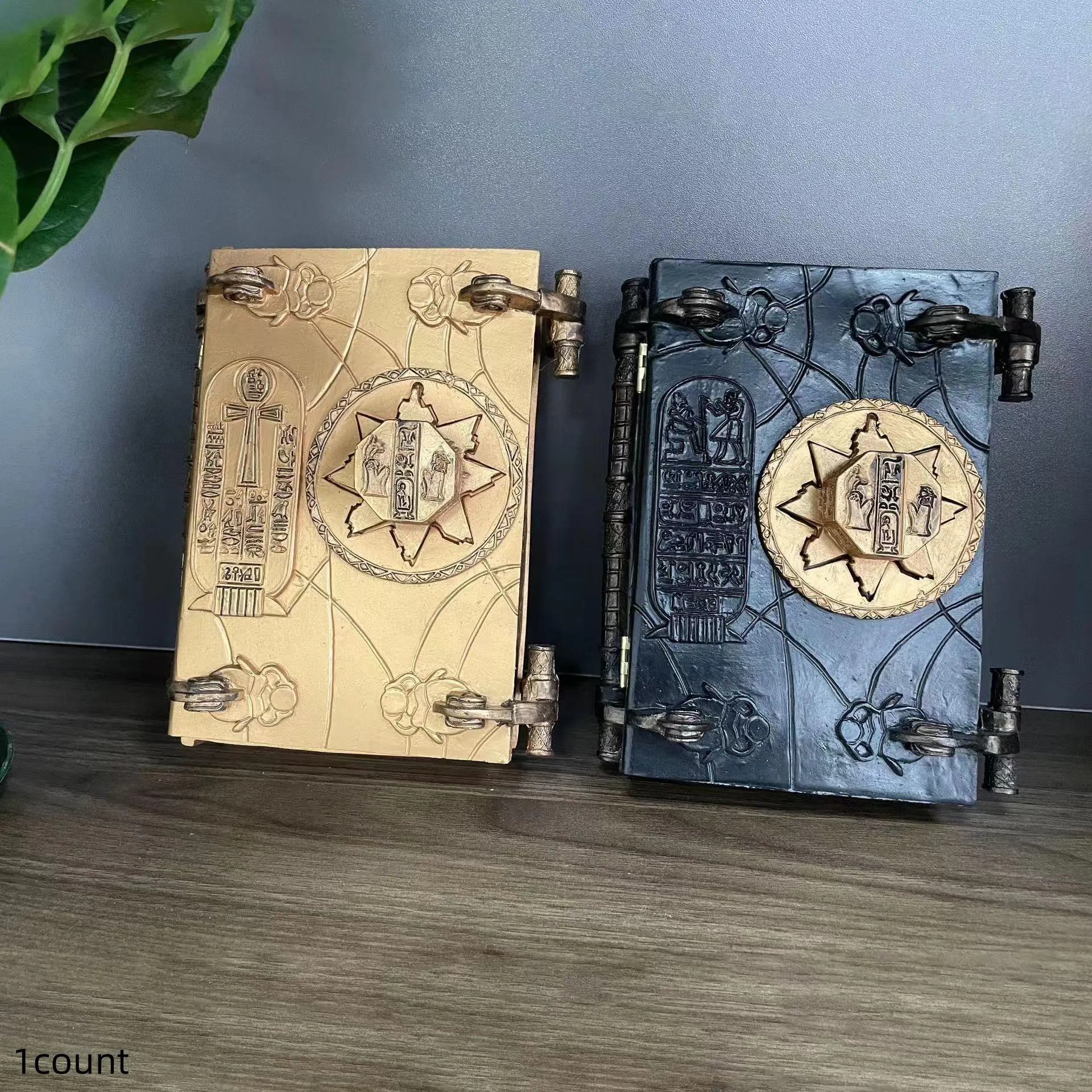 Creative Book Design Ornament, Egyptian Pyramid Design Resin Craft, Decorative Ornament for Home Office Desk, Home Decor, Decorative Figurines, Home Decoration, Decor Ornaments