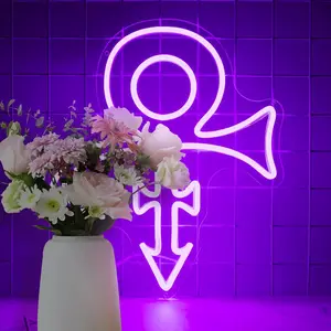 Prince's Neon Sign, Music Singer Neon Wall Decorations, Bedroom & Dormitory Lighting, Neon Accent Lights, Music Studio Gift, Model Xinghao Dk-007pd, Decorative Neon Light, Neon Lamps
