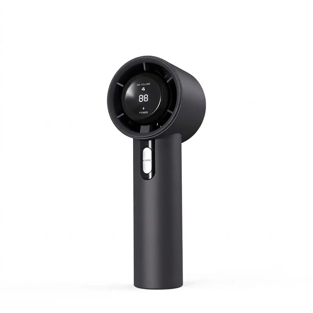 GMOX Portable Handheld Fan, Speed(1-100) 5000mAh Battery Rechargeable Personal Fan, 15H Max Cooling Time, Digital Display, Small Pocket Fans for Women Men Travel/Outdoor/Camping