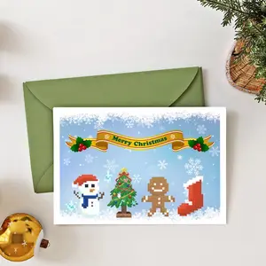 Festive Christmas card instant download
