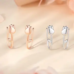 Stylish And Elegant Tulip-Shaped Earrings, Perfect for Various Occasions Like Birthday Celebrations, Anniversaries, And Christmas Presents