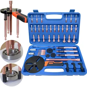45 in1 Bearing Puller Set, Blind Bearing Puller Separator, 3 Jaw Gear Pulley Puller Kit, Inner Bearing  with 9 Different Specifications of Pulling Heads, Special Storage Box
