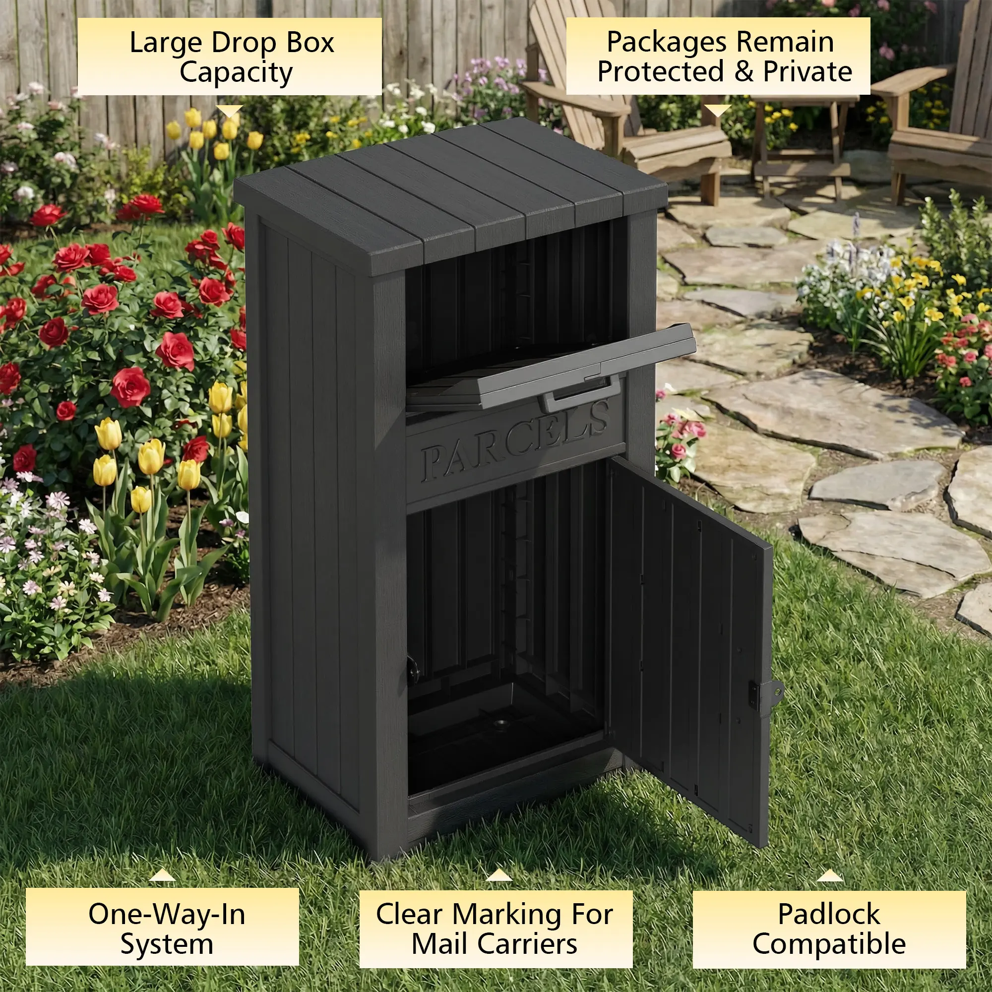 Outdoor Anti-Theft Parcel Box – Weatherproof, Lockable Package Drop Box for Secure Home Deliveries,Summervibes Outdoor Anti-Theft Parcel Box – Weatherproof, Lockable Package Drop Box for Secure Home Deliveries,Summervibes