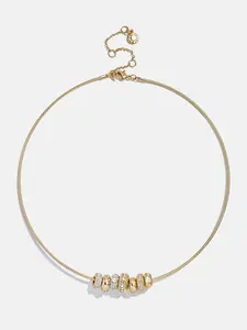 Bridget Charm Necklace - Gold/Pavé