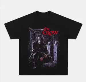 The Crow Eric Draven Vintage Movie Graphic T-Shirt Men Women Casual Cotton Streetwear Fans Top