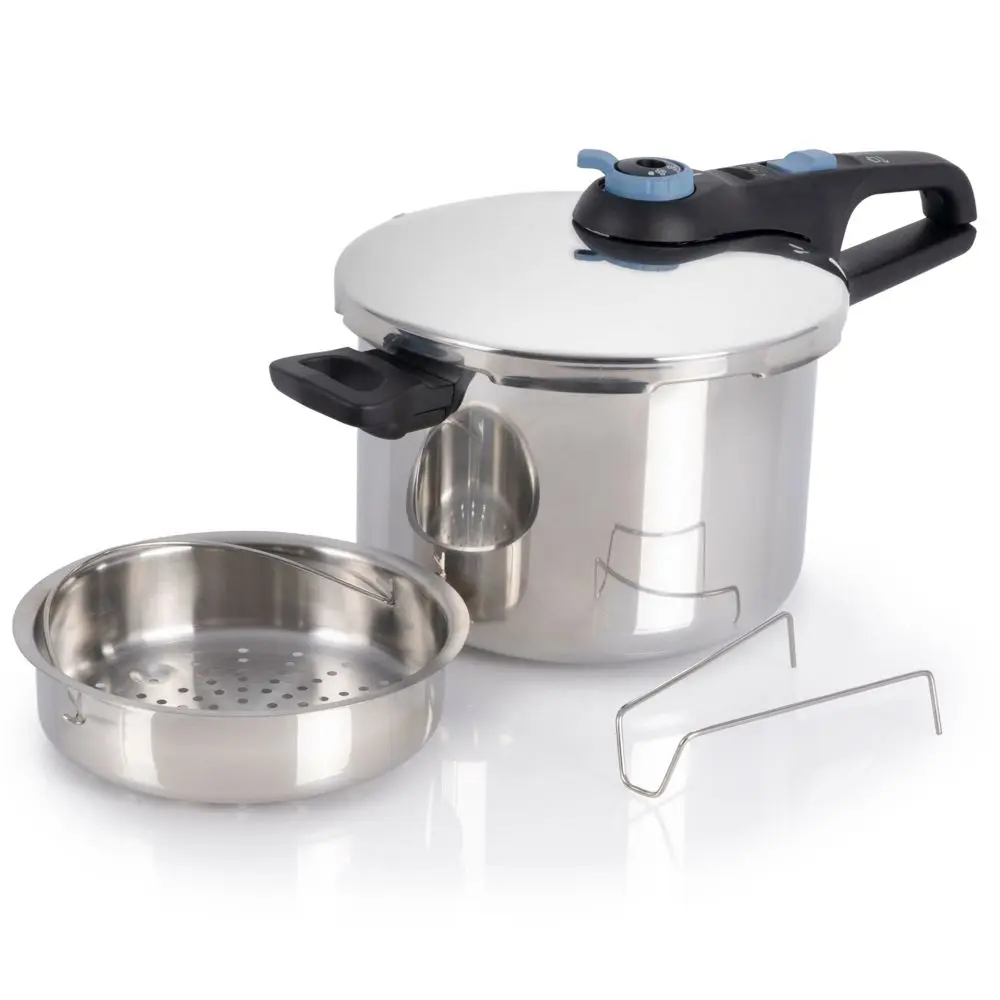 T-Fal Stainless Steel Pressure Cooker with Straining Basket