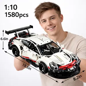 Technology racing car model assembly kit, high-end replica [911], exclusive collector's set, children's gift, suitable for boys and girls