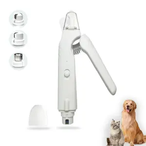 Pet Nail Clipper & Grinder 2-in-1 Features dual LED lights, USB rechargeable, illuminated 2-in-1 clipper and grinder Quiet operation with splash guard Suitable for small/medium/large dogs and cats