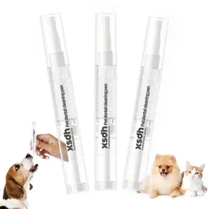 3PCS 2026 New Pet Toothbrush Pen Pet Tooth Whitening, Dental Care Gel, Ergonomic Brightening Pens for Dog Cats Dental Care Fresh Breath