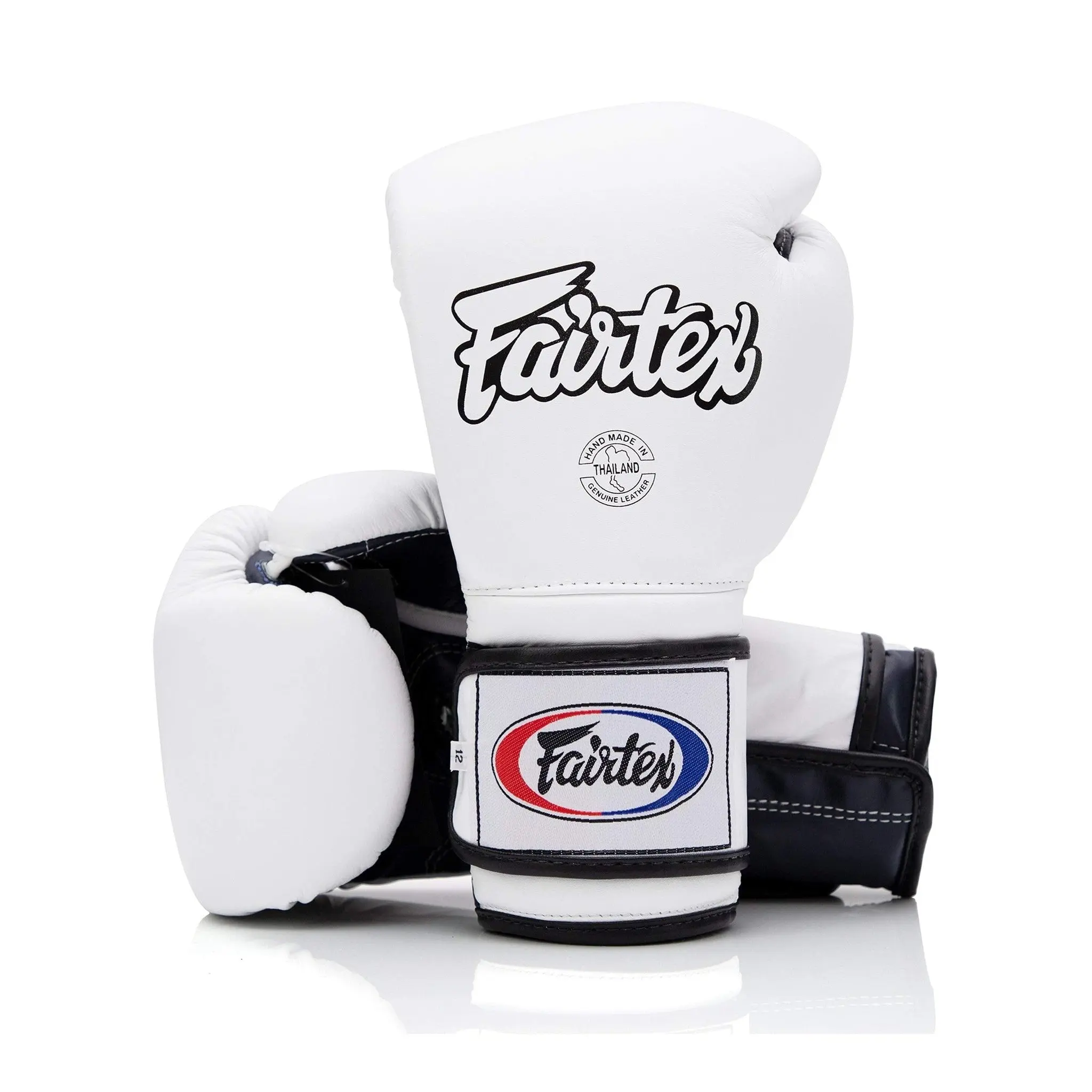 Fairtex BGV9 Mexican Style White Blue Palm Muay Thai Boxing Glove - Heavy Hitter