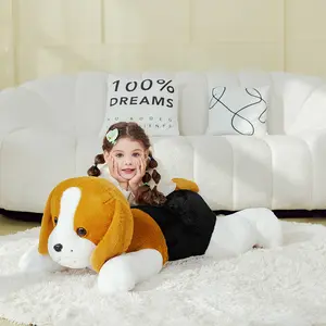 IKASA Giant Beagle Dog Stuffed Animal Plush Toy,Large Puppy Big Jumbo Soft Toys,30" Huge Size Cute Plushy Fluffy Fat Plushie,Gifts for Kids Girls