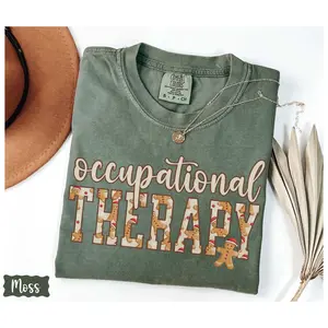 Occupational Therapy Gingerbread Man Shirt, Christmas Occupational Therapist Holiday Tee, Gift For OT Special Education SPED