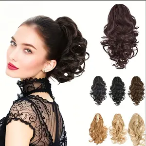 Women's Fluffy Bun Hair Clip - Easy-to-Wear Fake Ponytail Accessory for Instant Voluminous Hairstyles, Trendy TikTok Viral Hair Styling Tool