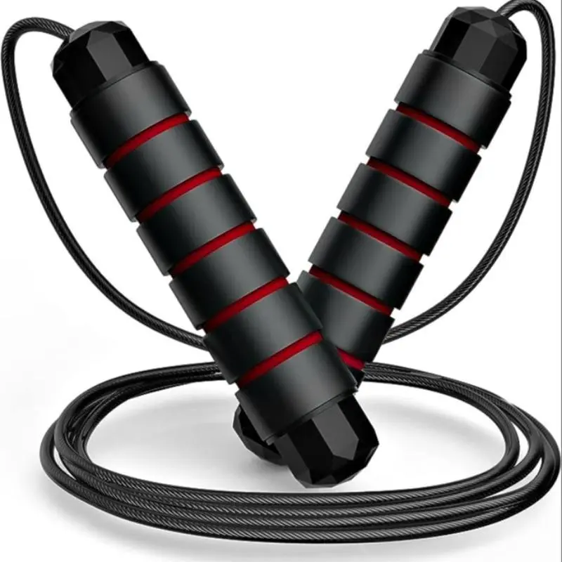 Adjustable Durable Skipping Rope Ball Bearing Lightweight for Adults Kids Home Office Fitness