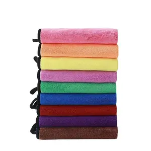 10 Pack Premium Microfiber Coral Velvet Towels, Ultra Soft Super Absorbent Lint Streak Free Cleaning Cloths,  Multi Purpose Towels for Car Detailing Household Cleaning, Durable Reusable 6 Colors Available