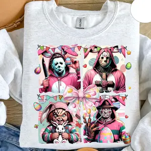 Prepare to Dye Killer Easter Sweatshirt  Horror Bunny Tee  Spooky Easter Peep Shirt  Retro Creepy Cute Outfit  Funny Slasher Movie Shirt