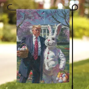 Seasonal Trump Garden Flag - MAGA Easter - 12 Months of Winning!Garden Flag