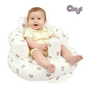 Inflatable Baby Seat with Built‑in Air Pump – Lightweight, Ergonomic Chair for Babies & Kids 3+ Months, Ideal for Indoor/Outdoor Play, Early Sitting Development, Summer Adventures & a Cozy Gift