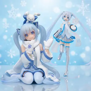 15cm Hatsune Miku Sky Town 10th Anniversary Snow Miku PVC Anime Figure Official Noodle Stopper Collectible Model Table Ornament Fan Collection Holiday & Birthday Gifts
