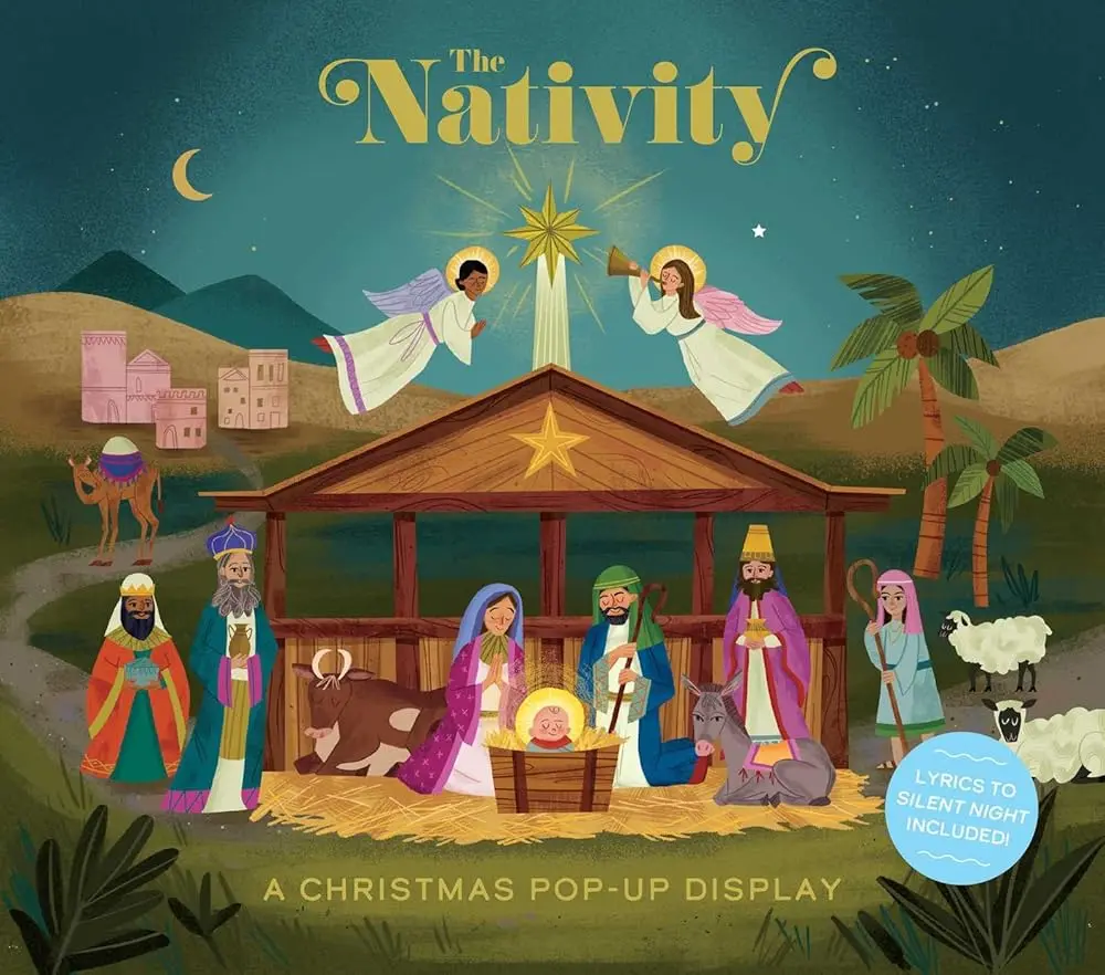 Foldable Classic Christmas Nativity Display, Decorative Festive Decoration for Indoors, Ideal Holiday Gift for Home & Festive Party Supplies