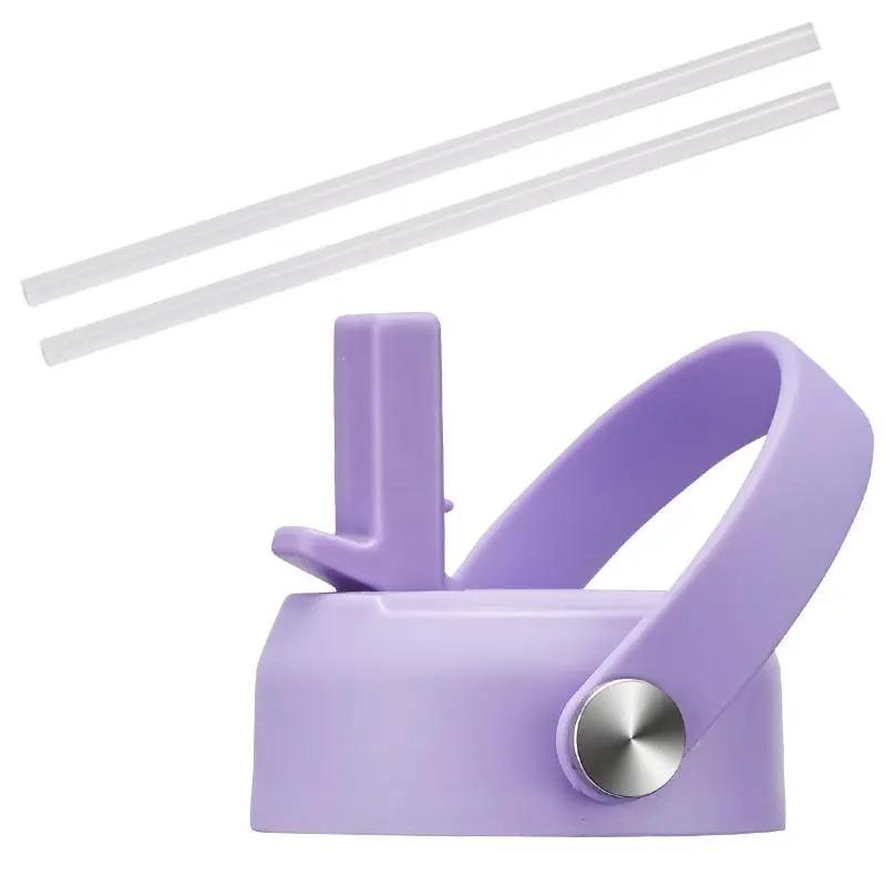 Spout & Straw Lid Set with Wide Mouth Fit, Insulated Replacement Tops for Outdoor Activities, Fits 32, 40, 64, 87, & 128 oz Bottles, 32/40/64/87/128 Oz Water Bottles, 40 Oz, Reusable, Auto Spout Lid, Water Bottle Users