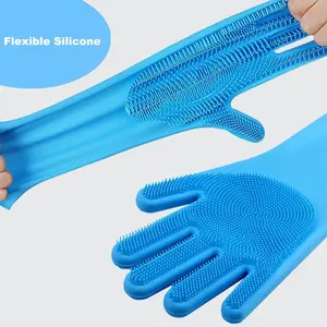 Multifunctional cleaning gloves, dog bathing gloves, multifunctional cleaning gloves, suitable for cat and dog bathing massage, home kitchen cleaning, general cleaning tools grooming and beauty supplies paw odor Paws Odor