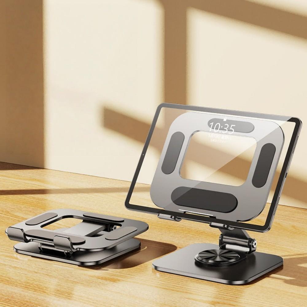 360° Rotation Desk Tablet Mount, Thermal Design for Portable Monitor, Aluminum Alloy Adjustable Phone Stand Holder, Universal Fits for iPhone,for iPad Pro 11/10.5/9.7 iPad Mini 4/3/2/1 iPad Air 5/4/3/2,for Samsung Galaxy Tab Series, For Lenovo Tab Series
