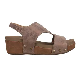 Corkys Womens Refreshing Studded  Casual Sandals Casual Mid Heel 2-3" - Brown