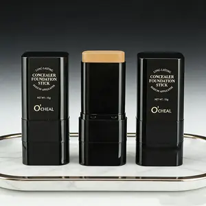 Buy one get one free Long-Lasting Waterproof Foundation Stick 2-in-1 with Brush Full Coverage Concealer for Dark Circles & Blemishes Perfect for All Skin Tones Flawless Makeup Finish tiktokshopspringglowup