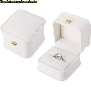 Jewelry Storage Box, 1 Count Exquisite Ring Box without Ring, Engagement Jewelry Box, Jewelry Display Box, Home Organizer for Wedding Anniversary