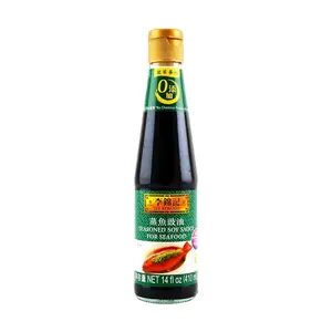 Lee Kum Kee Premium Hong Kong Style Steamed Fish Soy Sauce 410ml - Authentic Umami Flavor for Seafood & Marinades