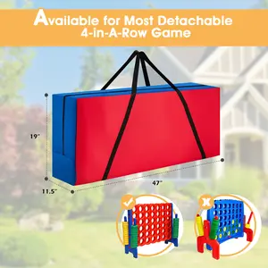 Seasonal promotion LIFEZEAL 4 in A Row Connect Game Carry & Storage Bag for Life Size Jumbo 4 to Score Storage Organizers