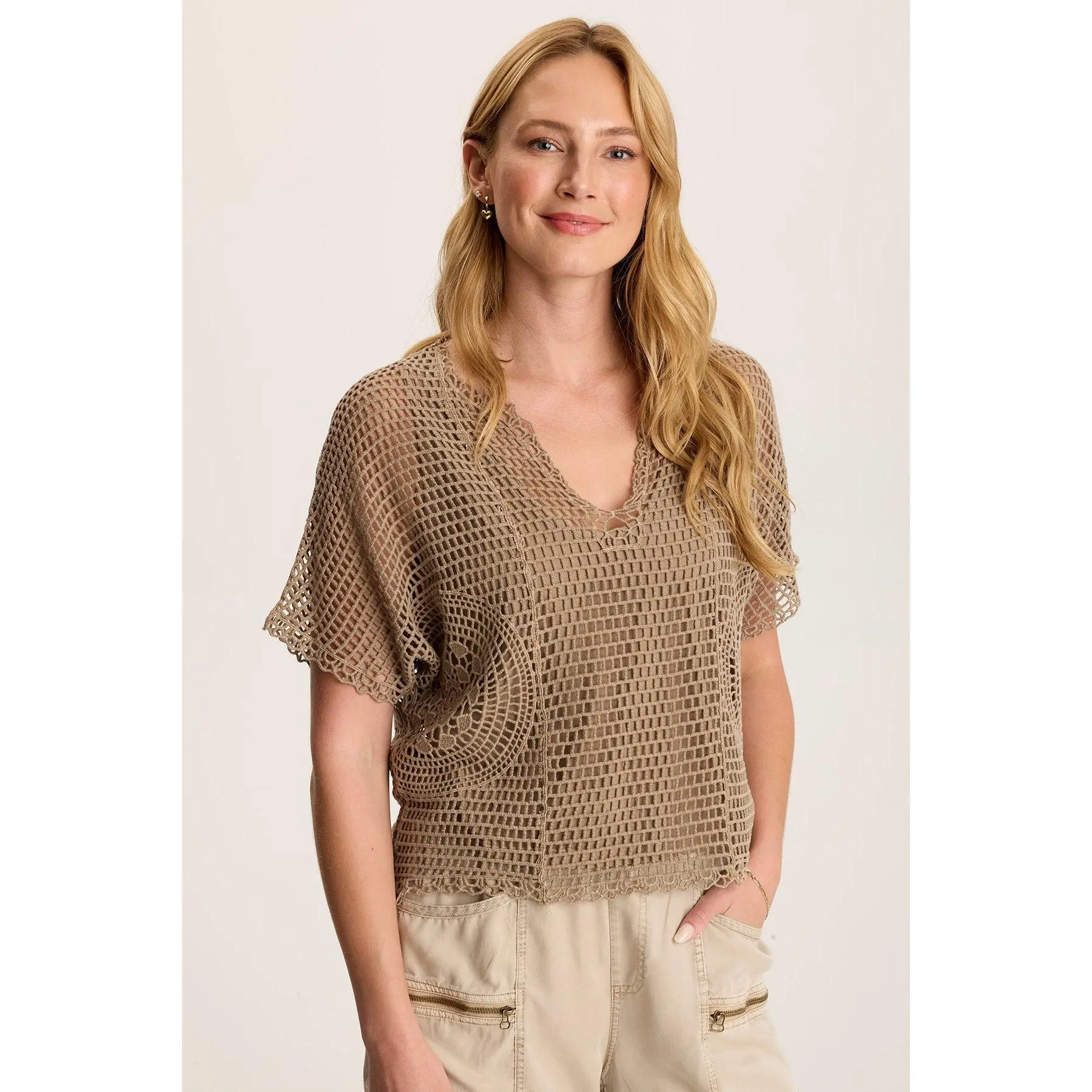 Centre Crochet Layered Top