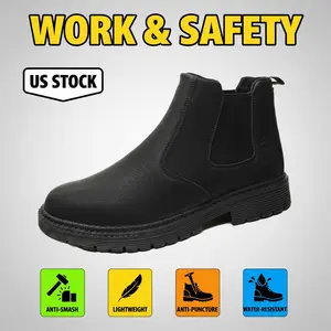 Fortified Splash-proof Smash-proof Puncture-proof Breathable Safety Shoes Unisex Chef Work Shoe Waterproof Anti-slip Durable Outdoor Comfortable tailored for Professional Landscapers Hardscape Contractors and Arborist Tree Surgeons Men Women