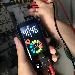 BSIDE A10 Smart Digital Multimeter - Rechargeable, Auto-Ranging Voltmeter, 6000 Counts, Color LCD Display, Suitable for AC/DC Voltage, Capacitance, Diodes, etc. - Includes Carrying Case