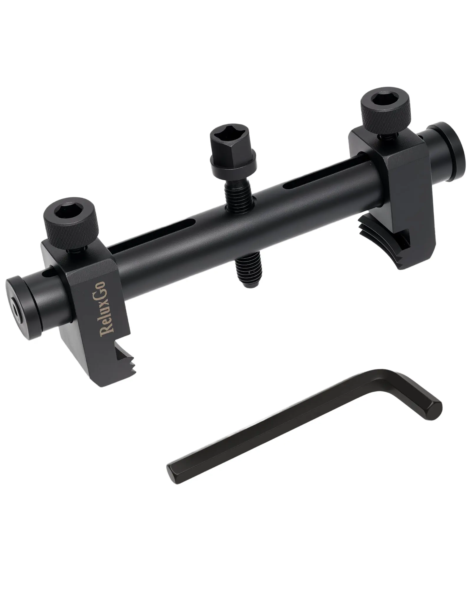 Universal Adjustable Crankshaft Pulley Puller Removal Tool, Ribbed Drive Crankshaft Pulley Remover, AC Pulley Puller Ribbed Puller for Crankshafts, Alternators, A/C Units & Water Pumps (35mm-160mm)