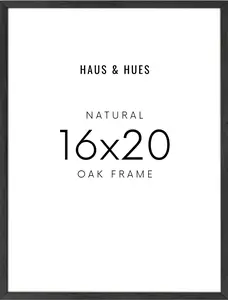 16x20, Black Oak Plexi Frame