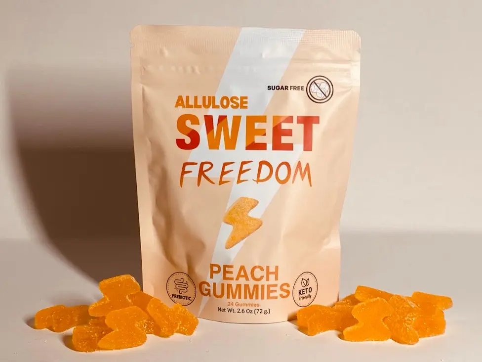 Pre order Sweet Freedom Gummies - Sugar-Free, Prebiotic, Allulose, Keto Friendly, Low Calories, Delicious Snack Treats - Candy Chewy Natural Fruit