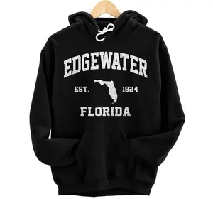 Edgewater Florida FL vintage state Athletic style Hoodie, Sweatshirt, T-Shirt