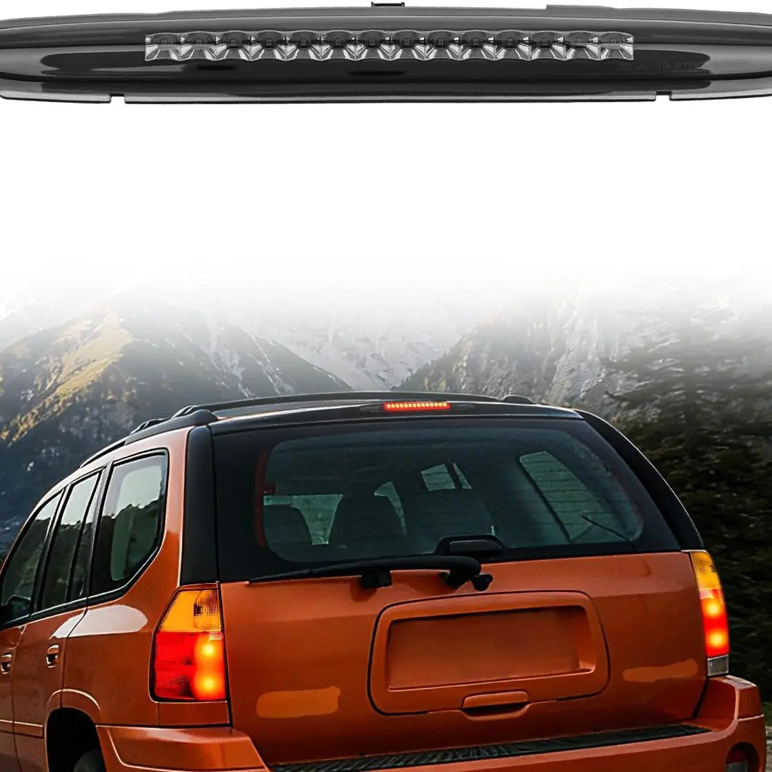 Nilight Third Brake Light Tail High Mount 3rd Stop Cargo Reverse Lights Smoked Lens for Chevy Trailblazer and GMC Envoy 2002-2009 Buick Rainier 2004-2007 Isuzu Ascender 2003-2008 Rear Center Cab Lamp, Plug & Play, Super Bright