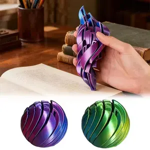 3D Printed Slime Ball Fidget Toy Twistsphere Fidget Toy Gear Liquid Flow Ball With Rotating Design Anxiety Relief Toys Kids Gift