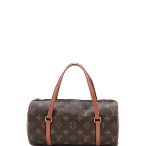 Pre-owned Louis Vuitton Canvas Coated Top Handle Bags Papillon Handbag Monogram Canvas 26 by Rebag