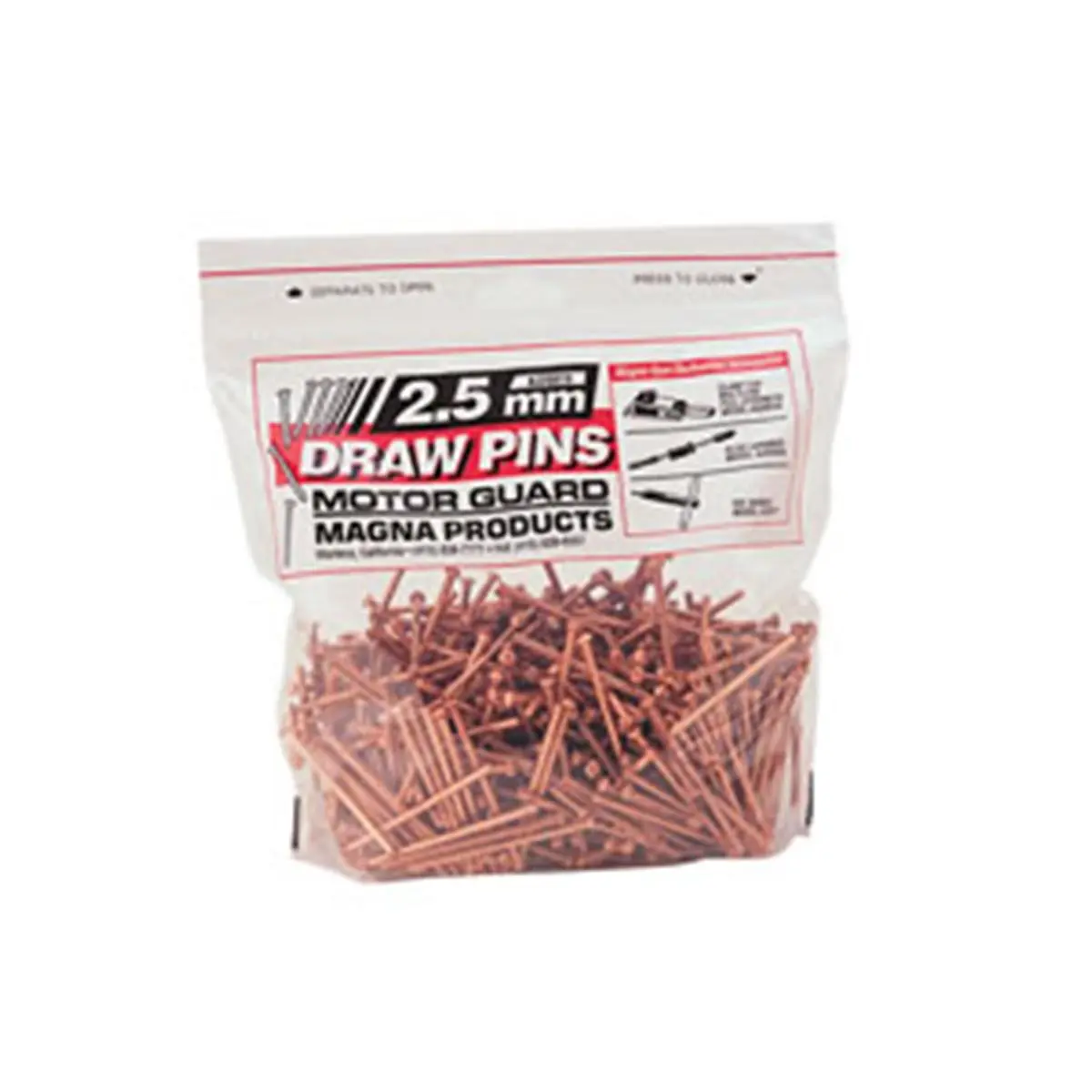 212 MAIN Motor Guard J20015 Magna-Spot Metal Draw Pins, 2.0mm, Bag of 500 (Magna-Spot Draw Pins for Home Improvement & Building Supplies Paint Tools), Metal Pins