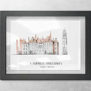Campbell University Poster Decor Decorative Room Ornaments Prop Decoration Artistic Wall Print Photo