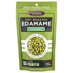 Seapoint Farms Dry Roasted Edamame, Wasabi, 3.5 oz (99 g)