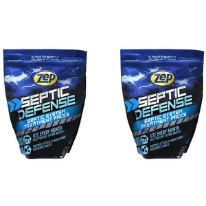 Zep Septic Defense System Treatment Dissolvable Packs - (2 Pack) 1 Year Supply